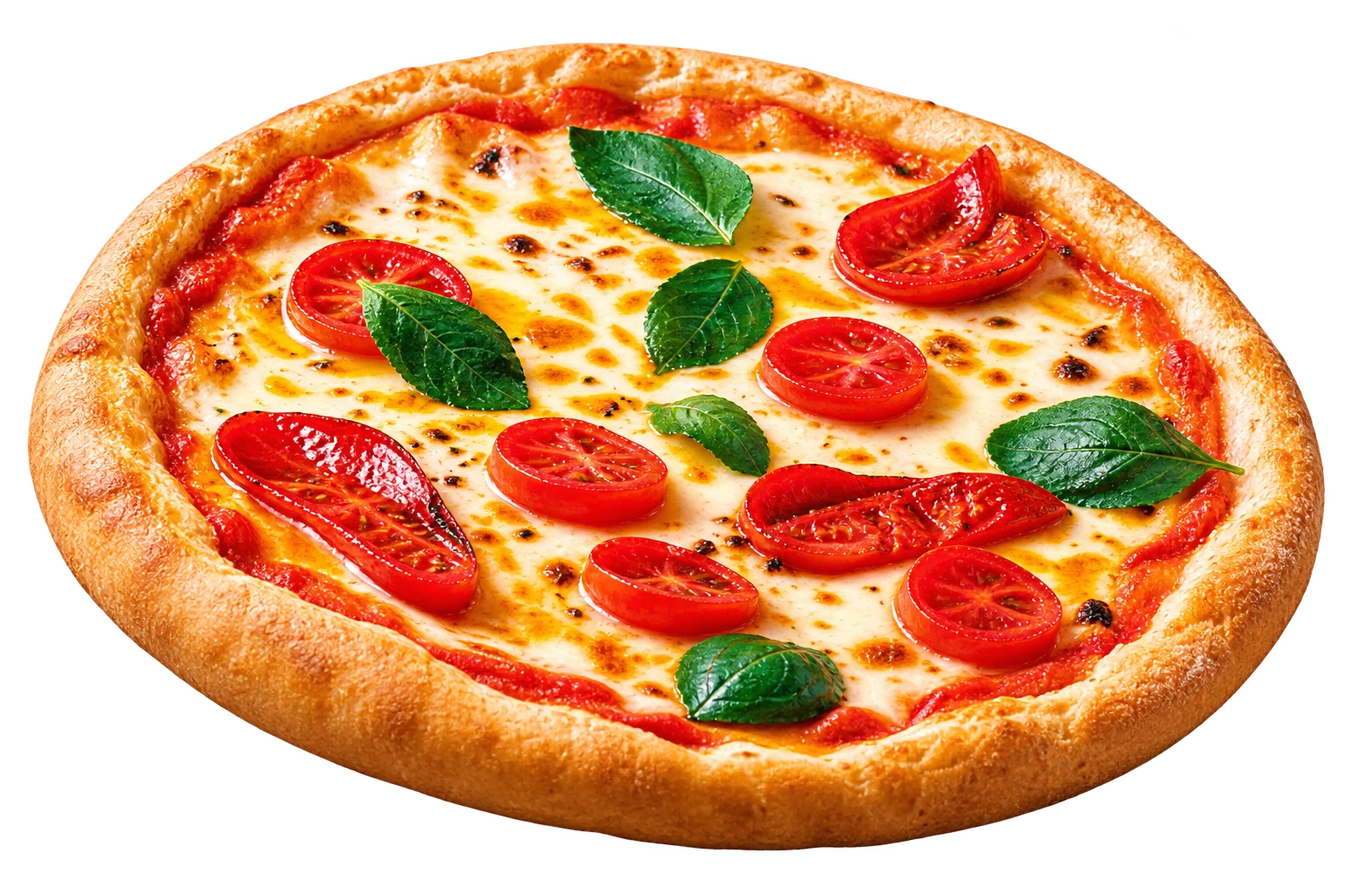 Milano Pizza — vue sélectionnée de l’interface
